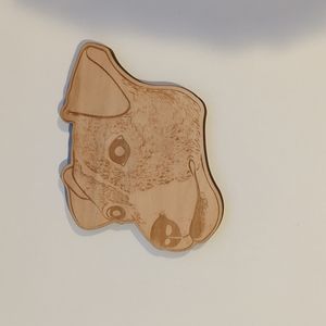 Wooden Dog Placard